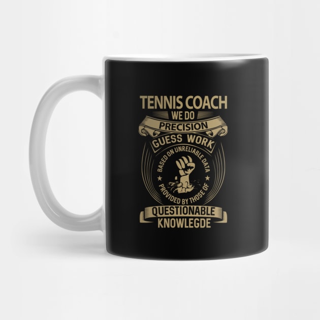 Tennis Coach T Shirt - MultiTasking Certified Job Gift Item Tee by Aquastal